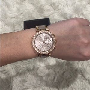 Michael Kora rose gold watch